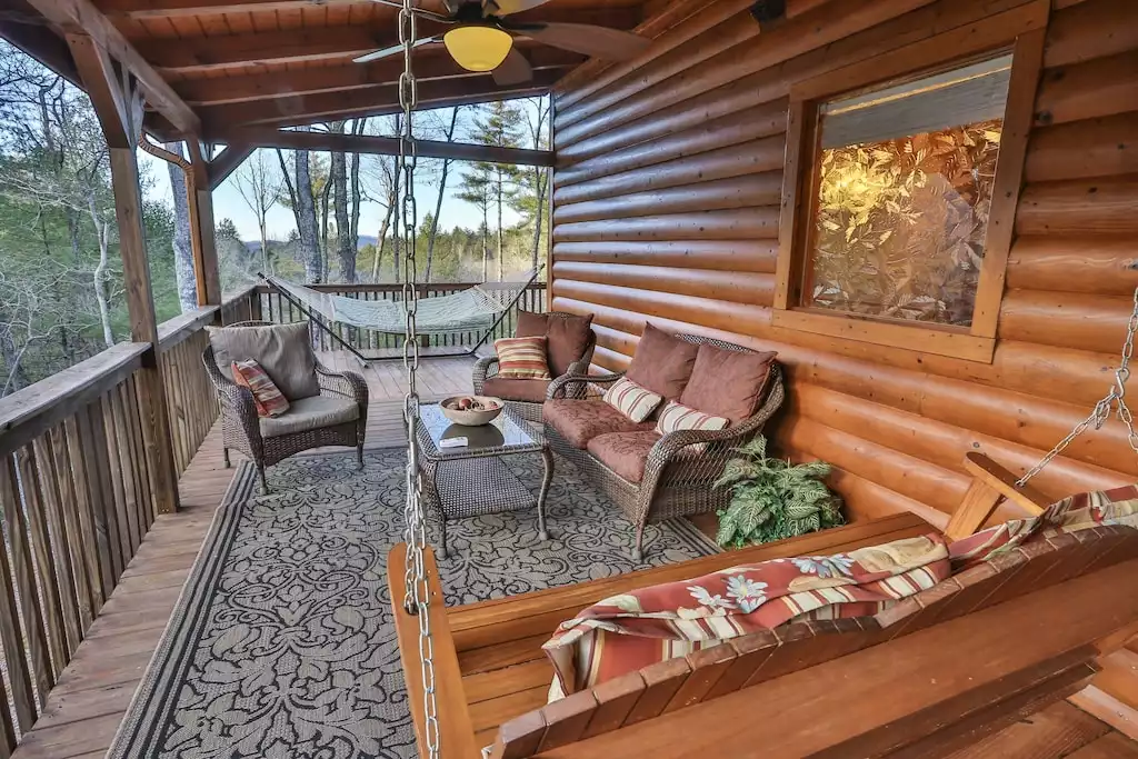 Covered deck area to enjoy the fresh air and spirited conversations.