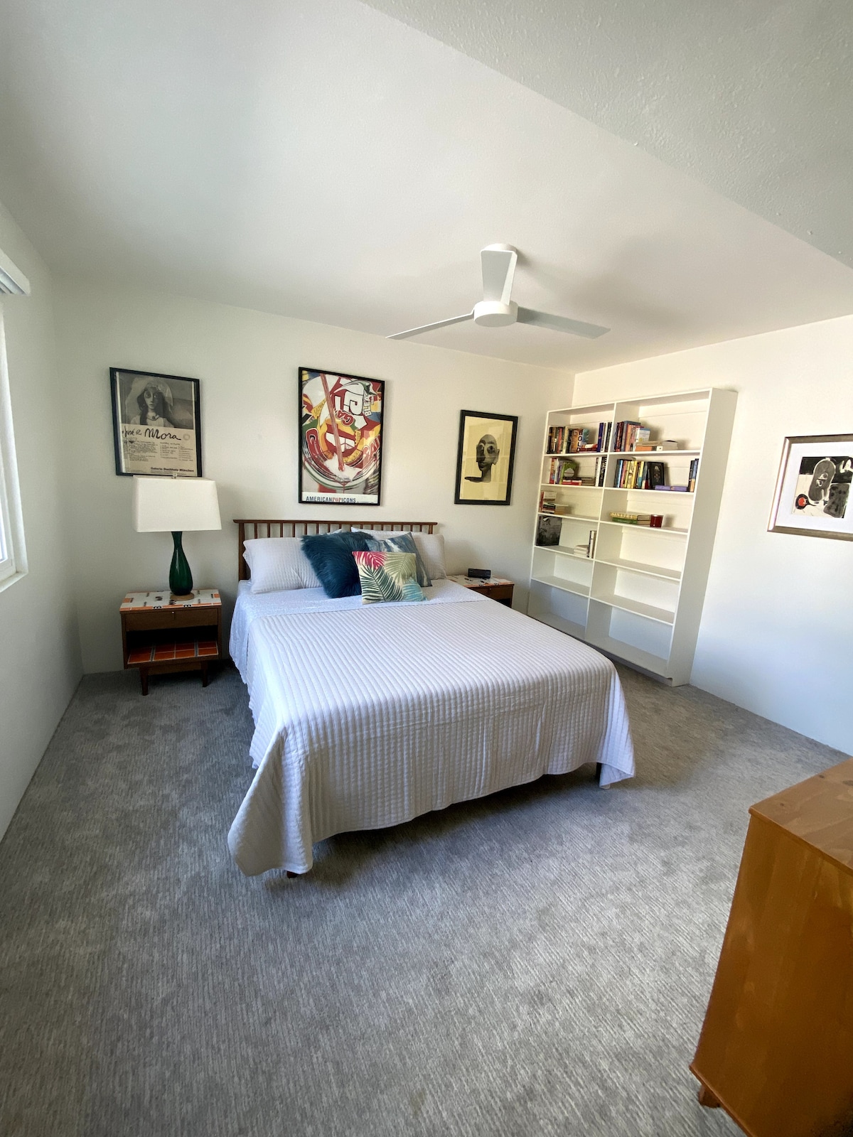 Guest Bedroom with library