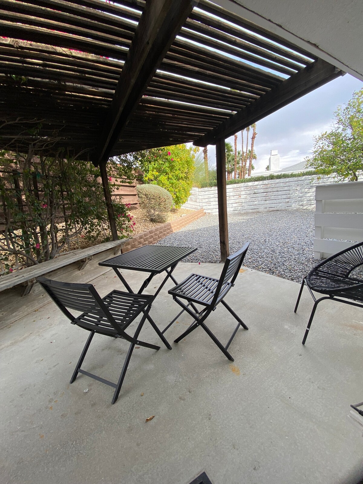 Private Master side patio