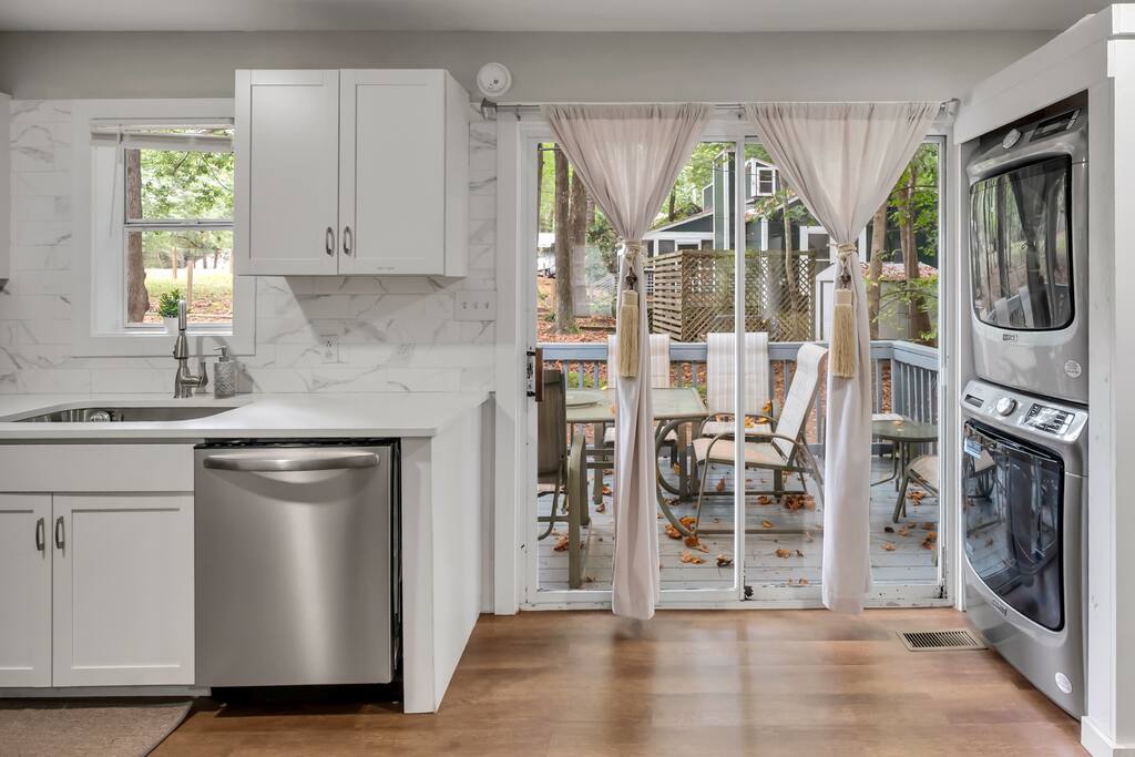 Fully equipped kitchen with all essentials, cookware, coffee maker, and Moroccan touches—perfect for family meals.