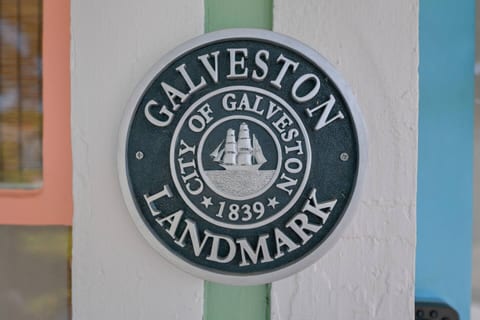 The house was built in 1914 and registered as a Galveston Landmark home!