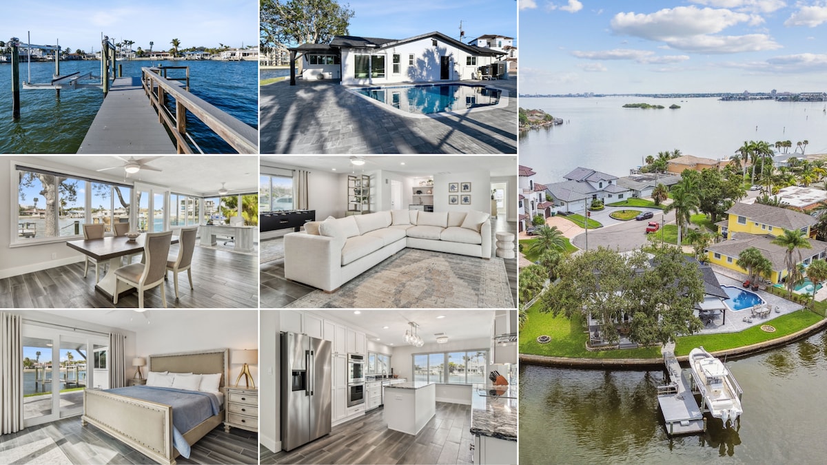 Waterfront Home with Heated Pool 2 Mi from Beaches image 1