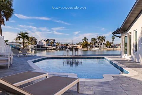 Waterfront Home with Heated Pool 2 Mi from Beaches