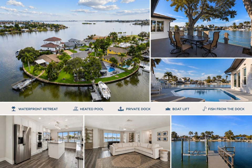 Waterfront Home with Heated Pool 2 Mi from Beaches - St. Petersburg