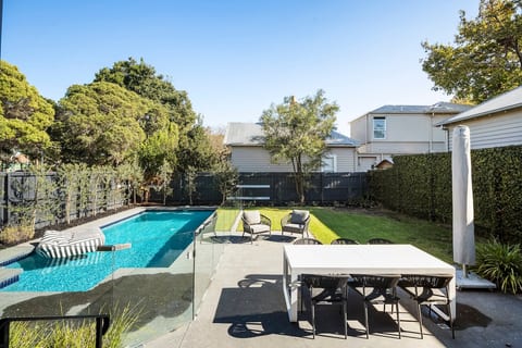 big pool and large backyard for summer 