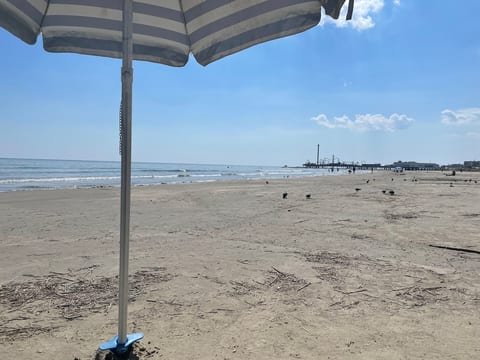 "Our" beach just a block away!