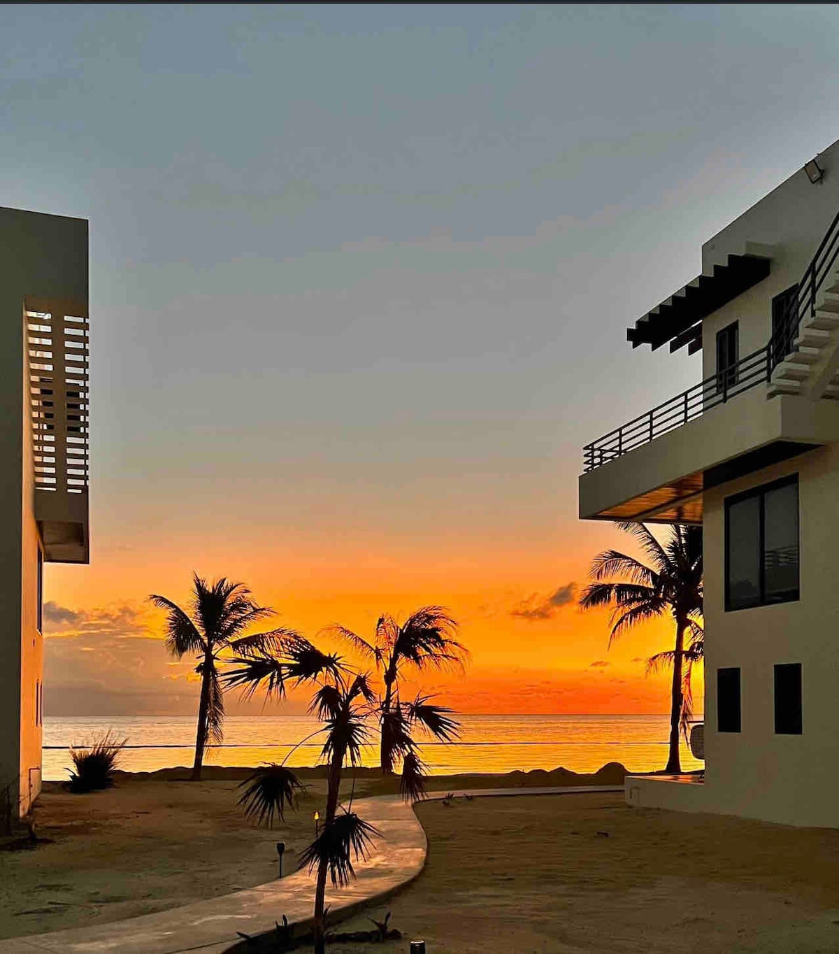 The view from the porch of Q1 this 