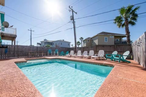 Private heated pool