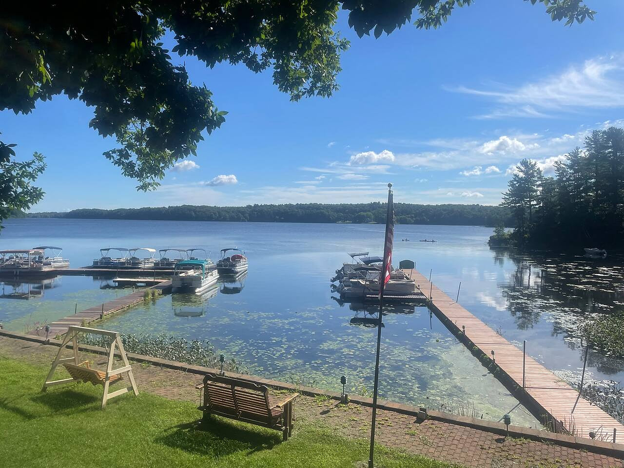 Classic Camper on Black Lake