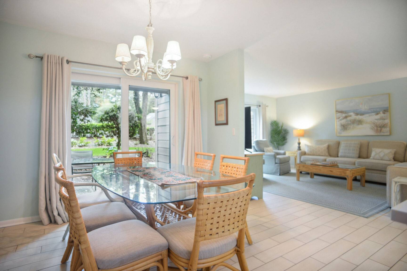 Bright dining area with seating for the whole family