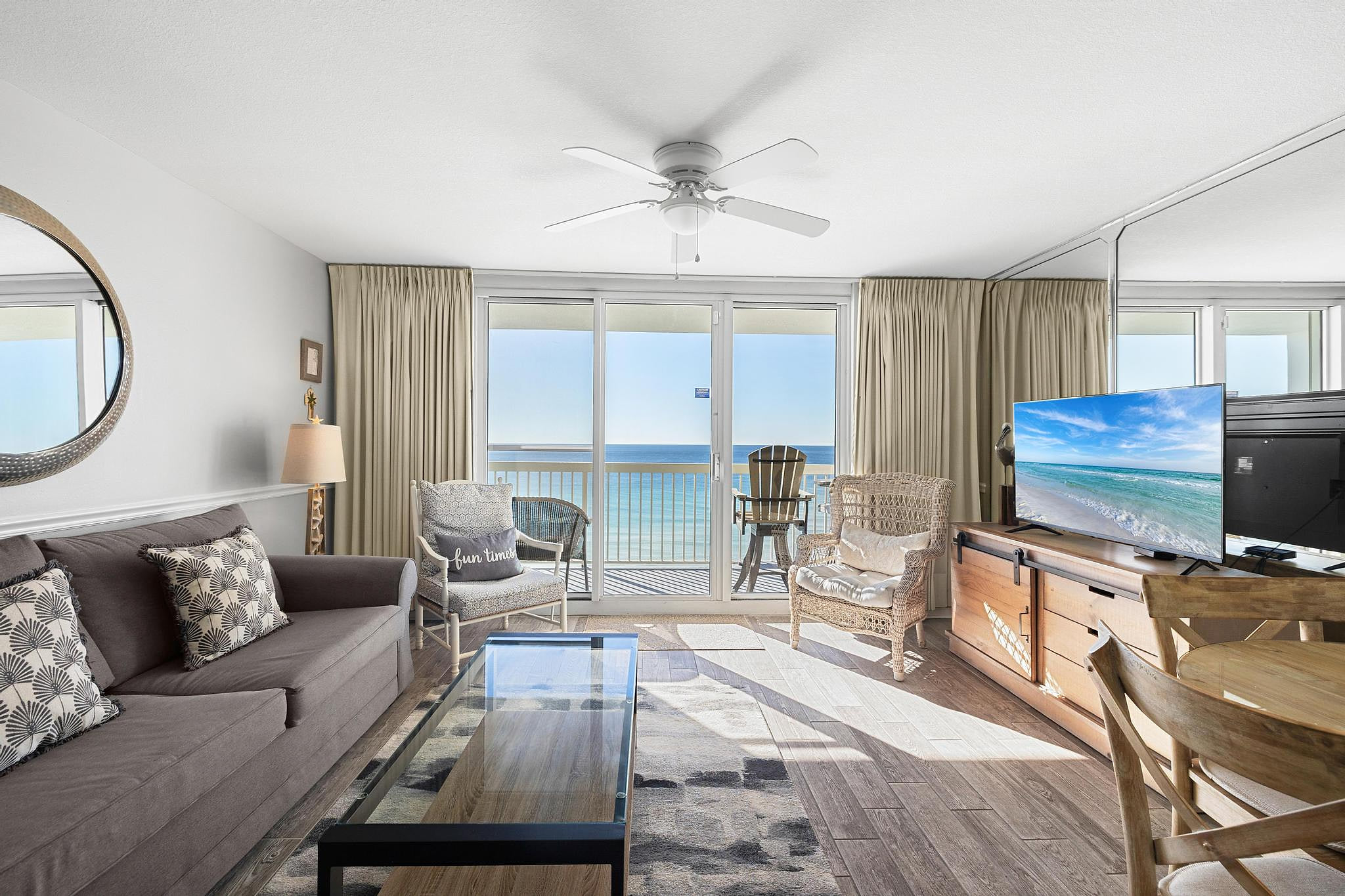 Living room and the view