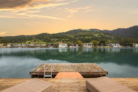 Waterfront home w/ dock & hot tub