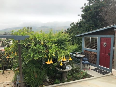 Exterior Cottage with Fountain