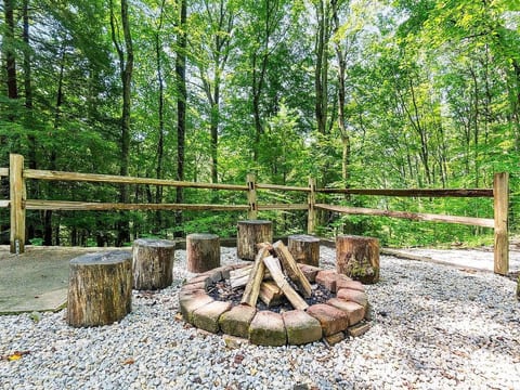 Our fire pit is at the cabin.