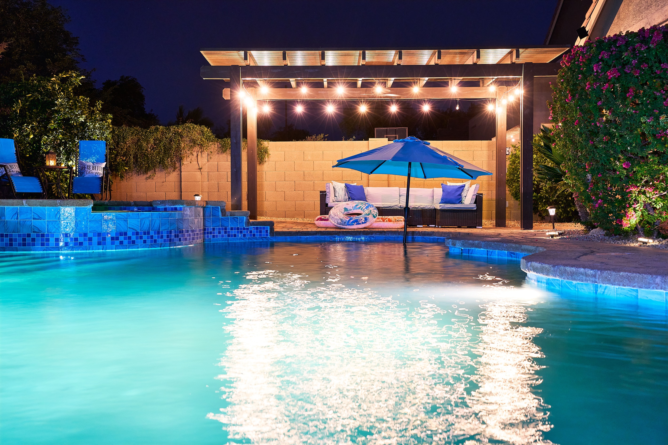 Enjoy our newly revamped pool area.