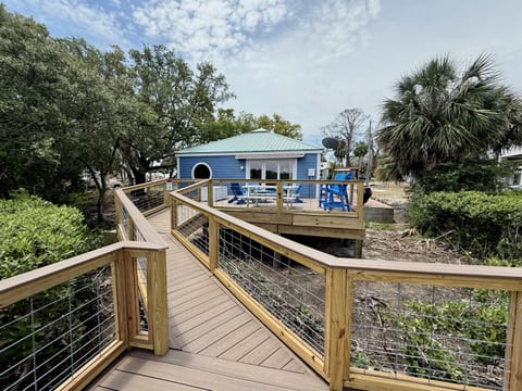 Blue Chair - Dock and Golf Cart