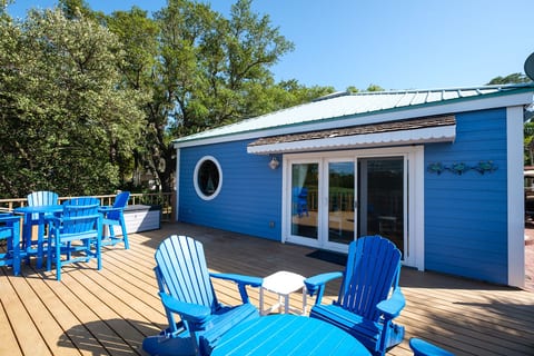 Blue Chair - Dock and Golf Cart