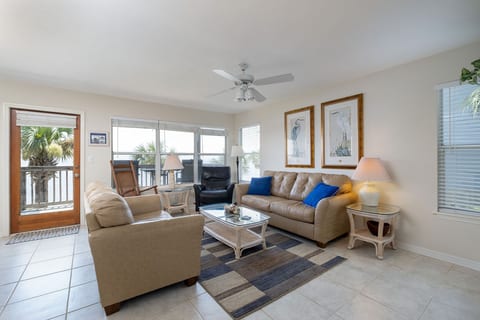 Bright and Open Living Room with Stunning Views of Gulf!