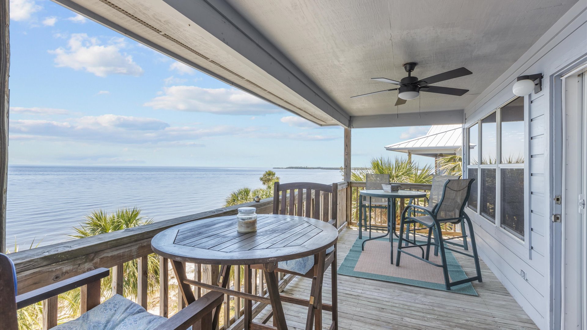 Spacious Balcony with Outdoor Seating and Stunning Views