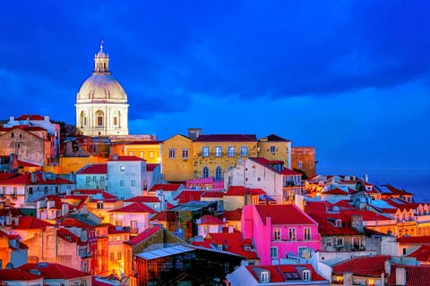 Stunning Viewpoint: Marvel at Lisbon's twinkling skyline, walking minutes from your private retreat (Graça Viewpoint)