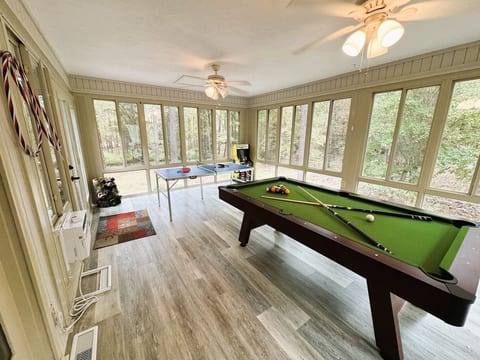 Game Room with Pool Table