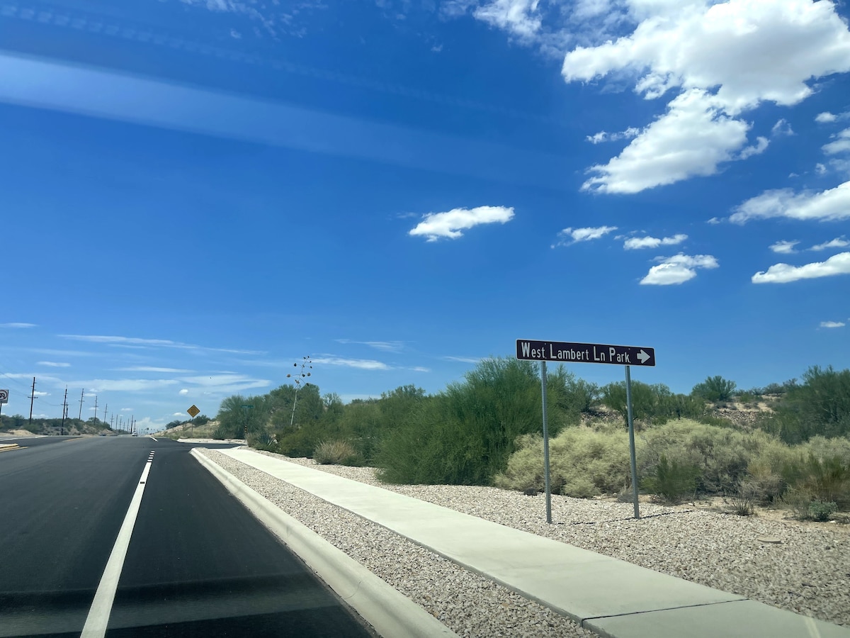 W Lambert Lane Park with miles of scenic hiking trails walking distance from the home