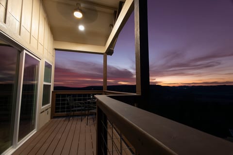 The evening view is as epic as the daytime view
