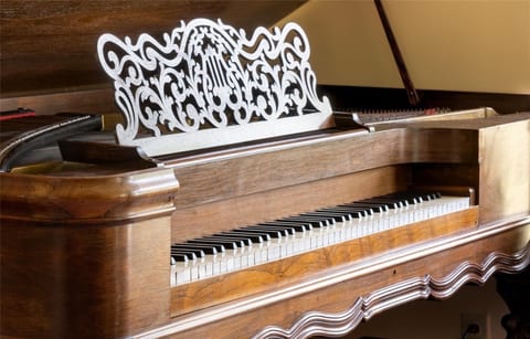 Main Living Room: This original Steinway is a little out of tune, but still fun to play!