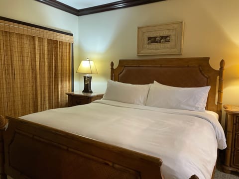 King Bedroom - with all white linens.