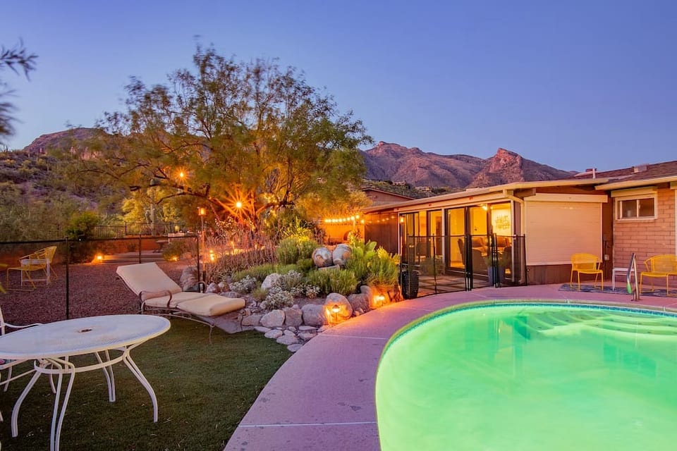 mountain views and pool