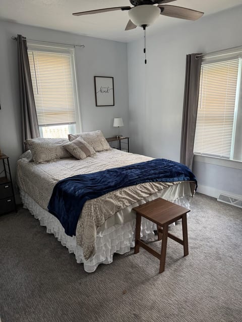 Main floor bedroom with attached bath.