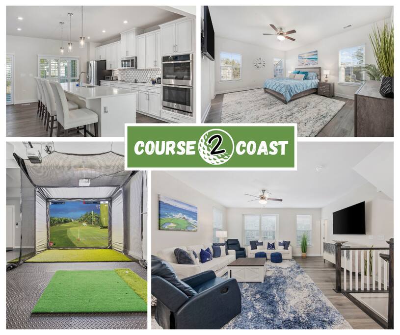 Course to Coast - Luxe 5 Bedroom w/ Golf Simulator