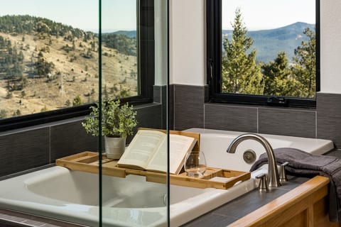Master Bath, Jetted Tub with View