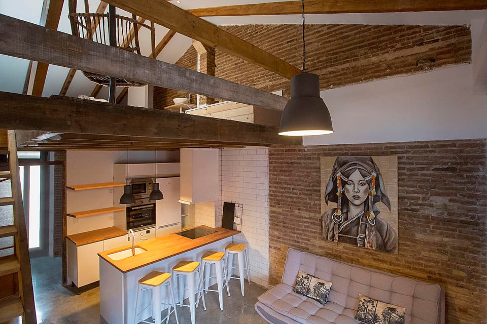 Cozy loft style apartment in El Cabanyal - Valencia