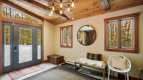 Spacious mud room
