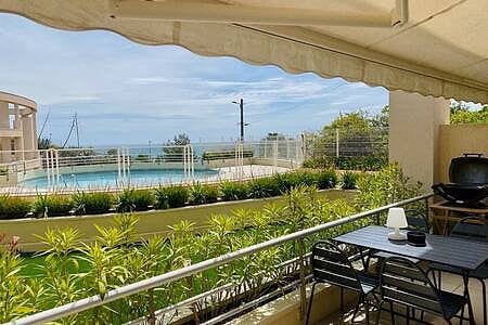Azur T3 vue mer, Parking, Clim, Terrasse, Wifi !