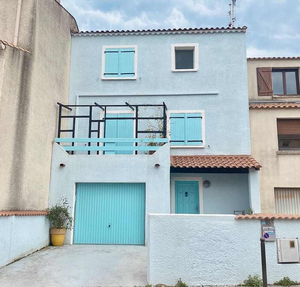 Blue House High Neighborhood, AC, Parking, Garden - Sète