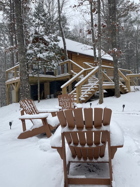 Tiny cabin - Big Amenities - King Bed - Secure Dog Yard