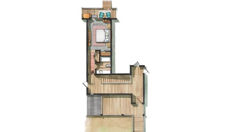1BD at Trailhead • Top Floor • Mtn Views