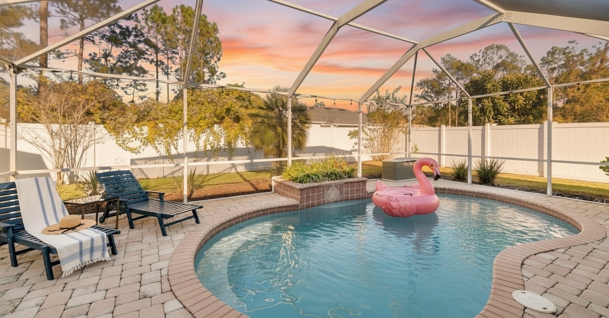 Saltwater Heated Pool | Pet friendly |No Extra Fee image 1