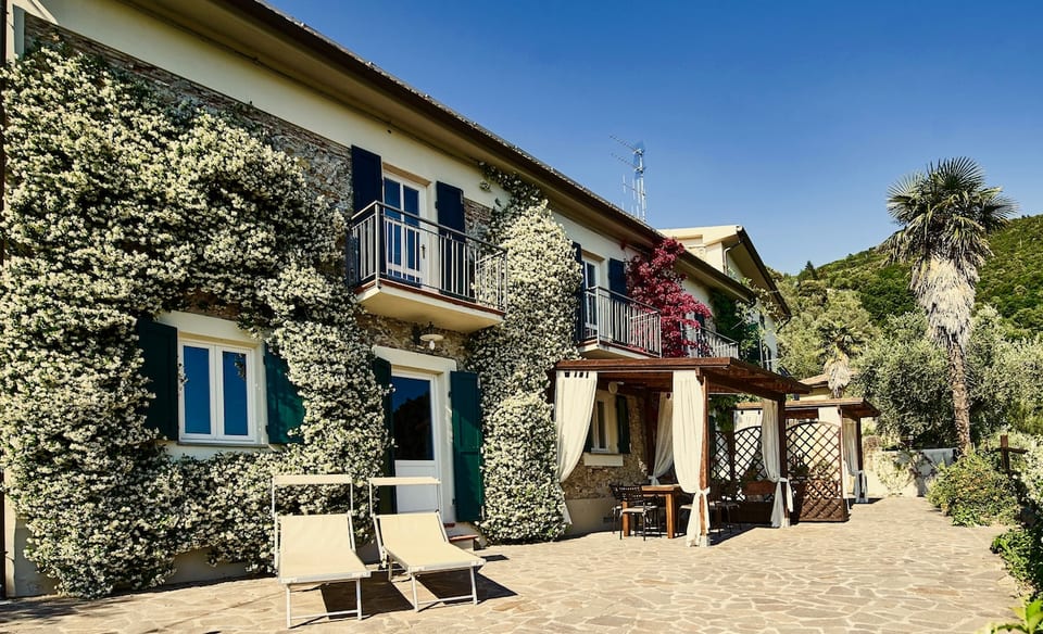 Wonderfully spacious and comfortable house with great outdoor space, balconies on both bderooms, and incredible views over olive grove, countryside, The Leaning Tower of Pisa and Mediterranean Sea clearly visible !