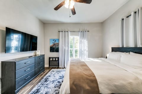 Bedroom #2 with plush queen bed