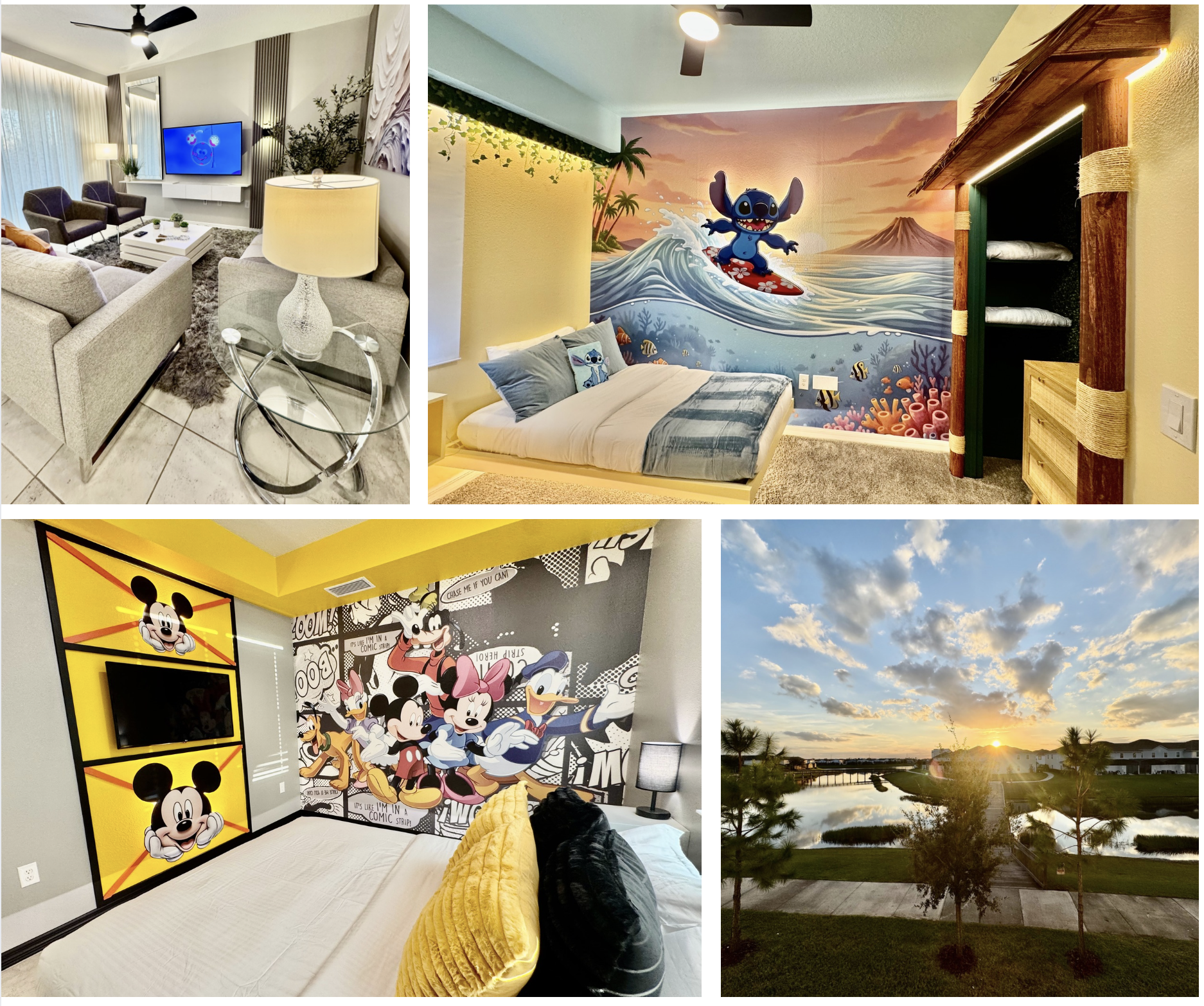206 Lakeview Magic Stay – Mickey & Stitch Rooms