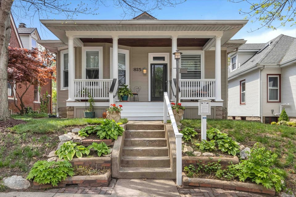 Beautiful grand entrance of this charming historic home.