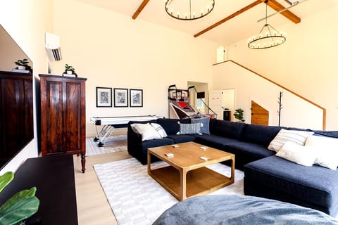 The Barn Loft at New Hope | Open Loft • Game Room • Forest Stay