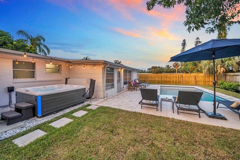 Plenty of room in the fenced backyard to relax and enjoy the Florida sun!