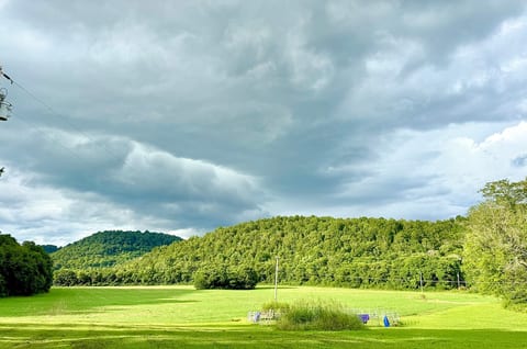 View from the driveway of the valley
