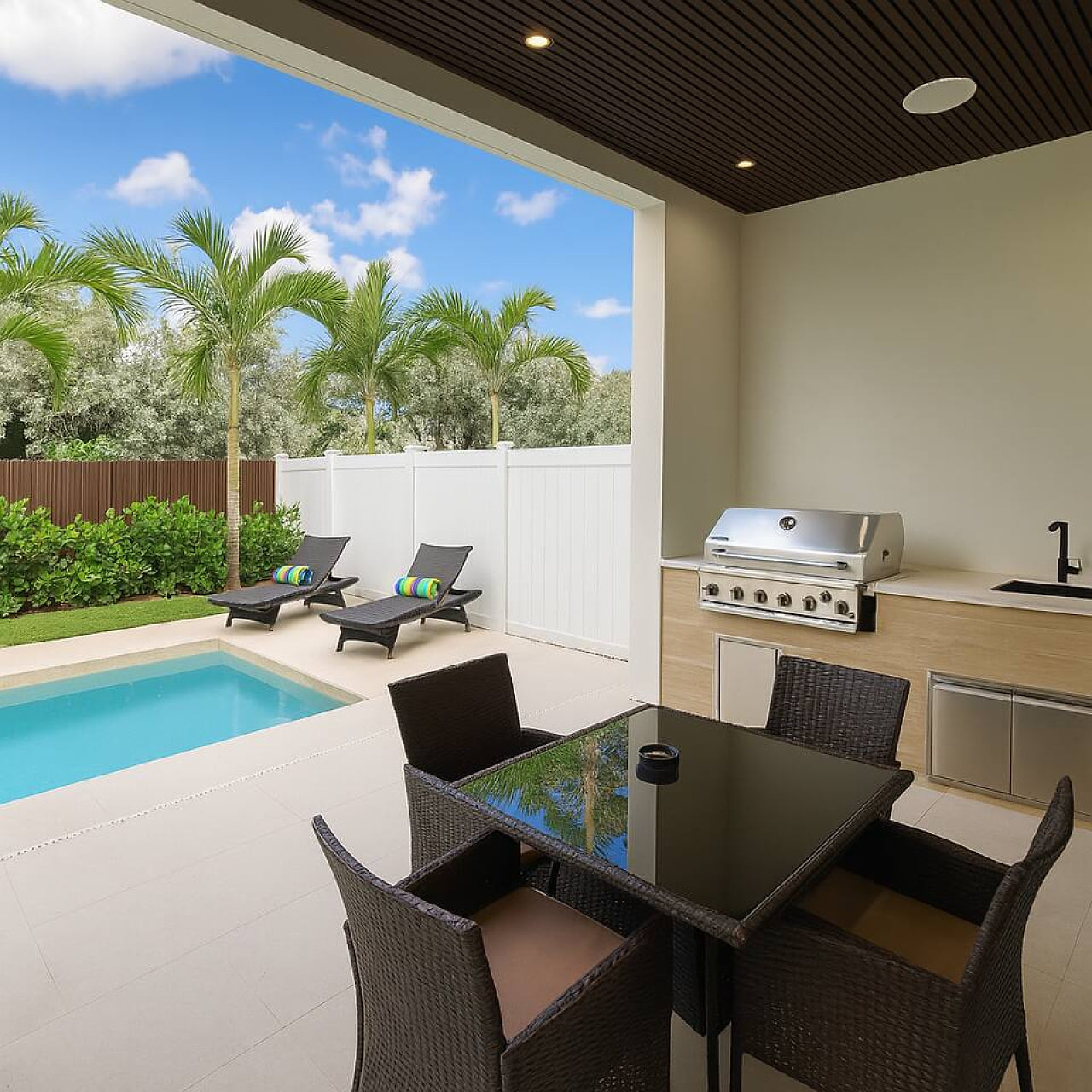 Jungle Serene Lux Home w Pool, Sauna, & Ice Bath!
