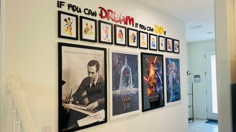 Gallery wall dedicated to Walt Disney.
