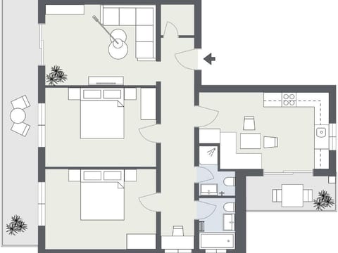 Top Ferienwohnung Pollux für 4-5 Personen